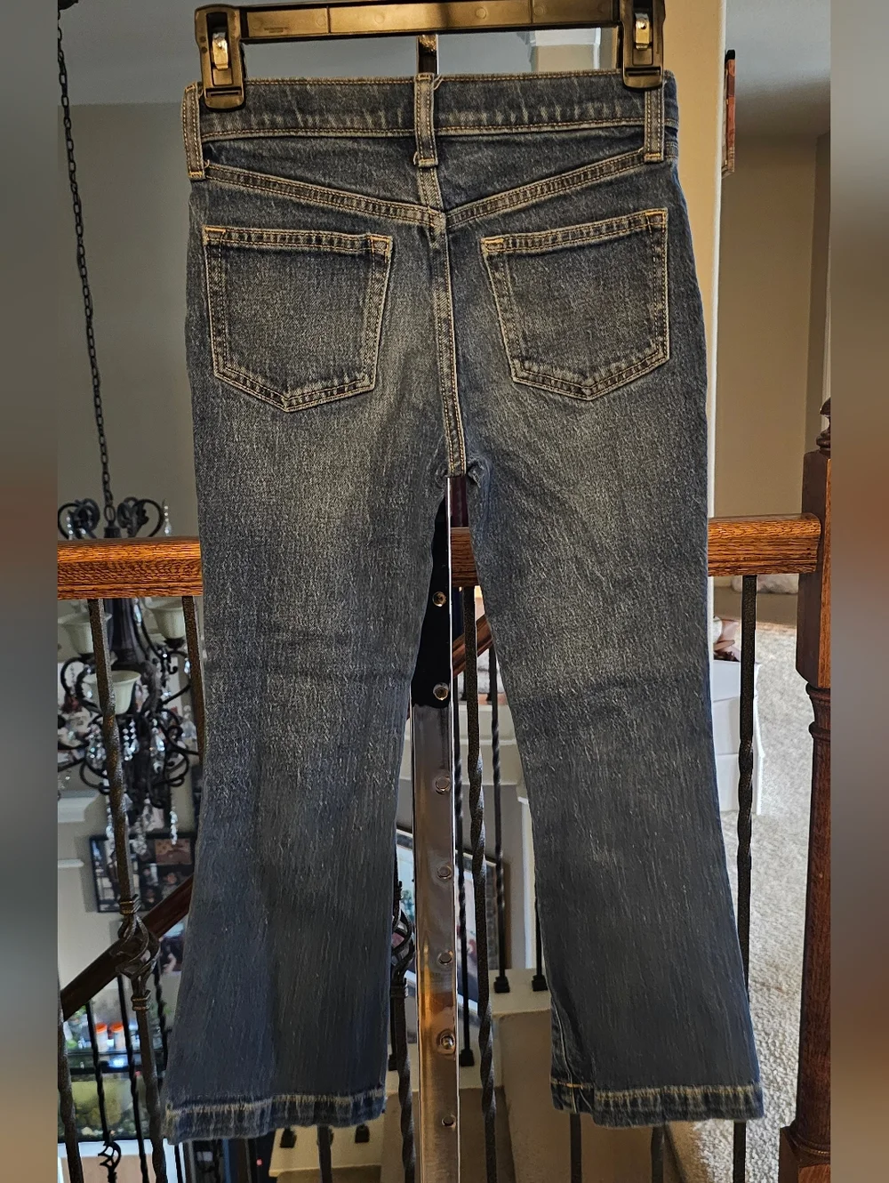 Old Navy Girl's Faded Blue Flare Jeans